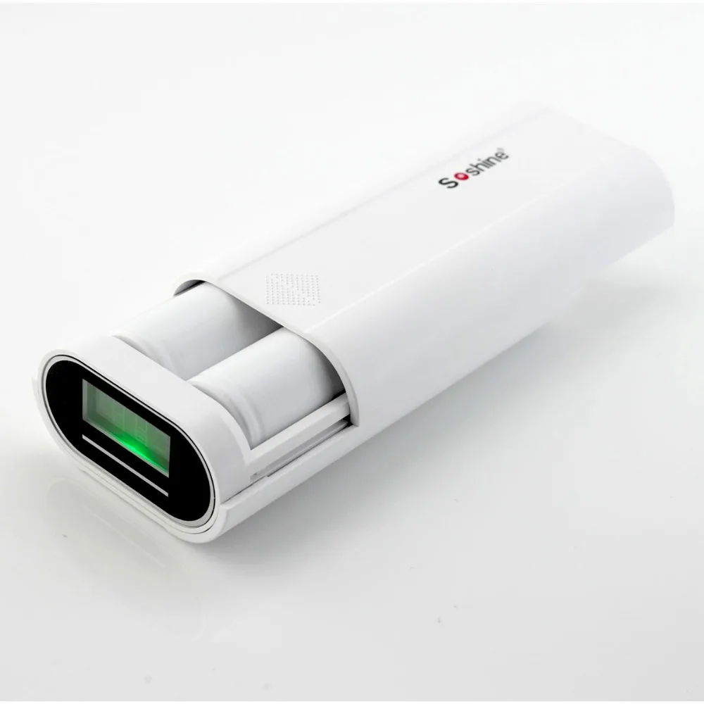 Soshine 18650x2 LCD источник питания банк и зарядка для iPhone Xs/XR Android смартфонов многое