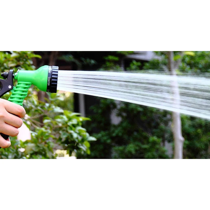 Гибкий Спиральный садовый шланг для мытья автомобиля и газона 15 м|Наборы полива| |