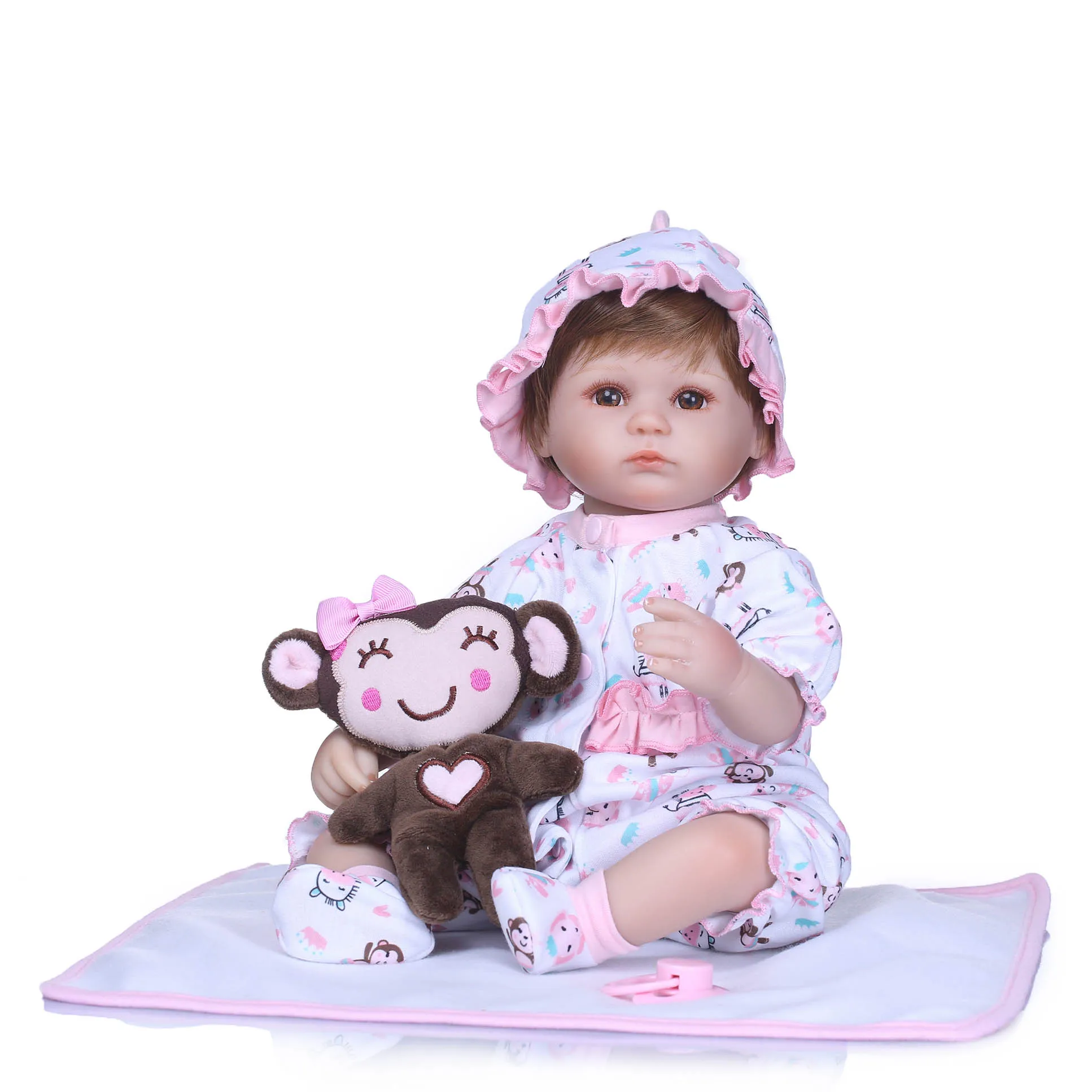 

Reborn Dolls Soft Silicone Vinyl Baby Dolls Bebe Princess Reborn Bonecas Nice Clothing Doll Birthday Gift for Girls