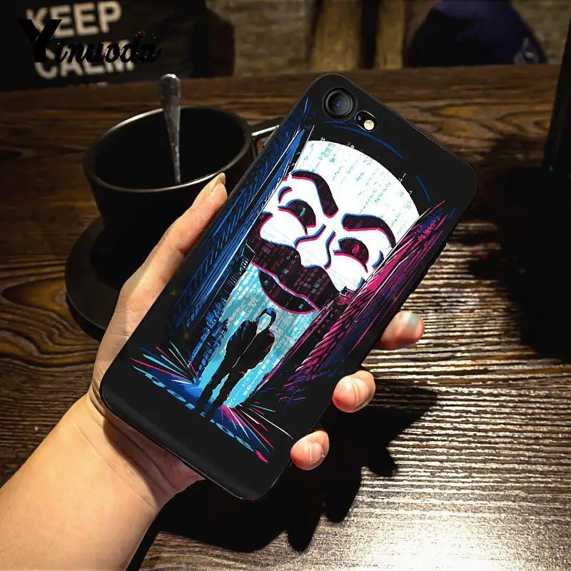 1 Yinuoda Mr Robot первоклассные аксессуары для телефонов Чехол для iPhone X 6 7 6s 7plus 8 8Plus XS XR 5C SE 11 11pro 11promax - Цвет: 1