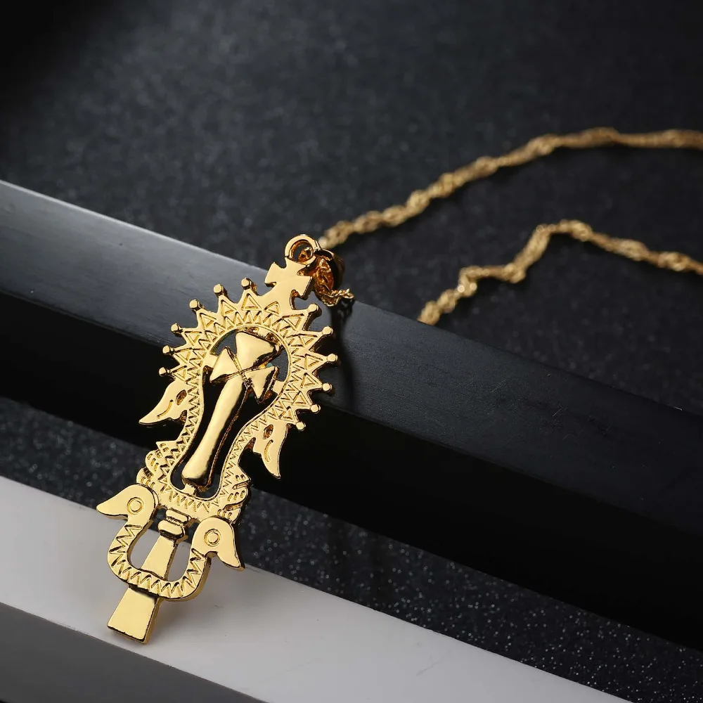 Женское и мужское ожерелье с подвеской в виде креста|ethiopian cross pendant|ethiopian crossnecklace