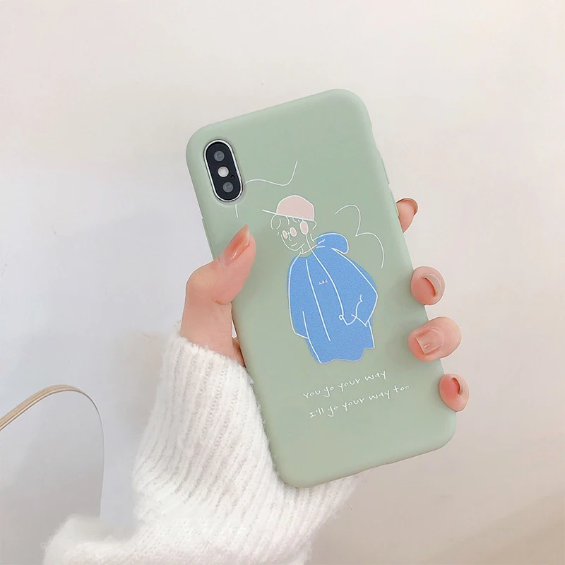 Простые Чехлы GlamPhoneCase с ручной росписью для мальчиков и девочек чехлы iPhone 6 S 7 8 Plus