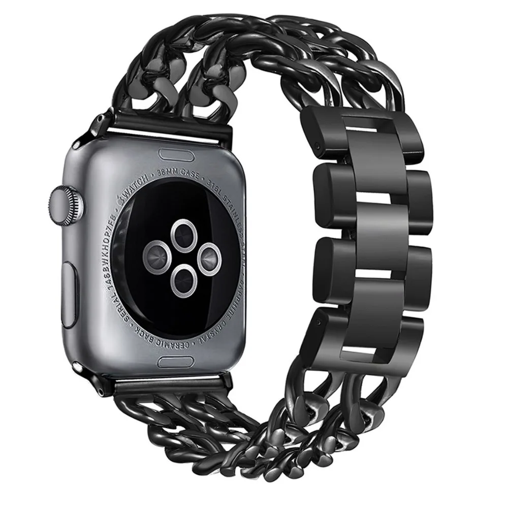 Ремешок из нержавеющей стали в ковбойском стиле для Apple Watch SE Band Series 6 5 4 3 2 браслет
