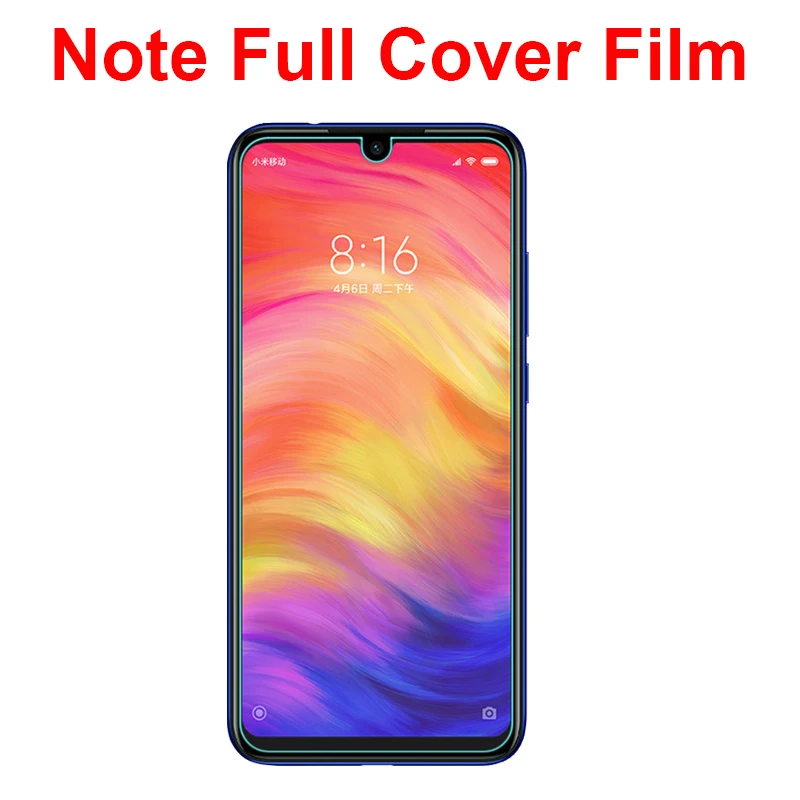 Закаленное стекло для Xiaomi Redmi Note 7 2 шт. Защитное экрана Защитная пленка телефона 5 6