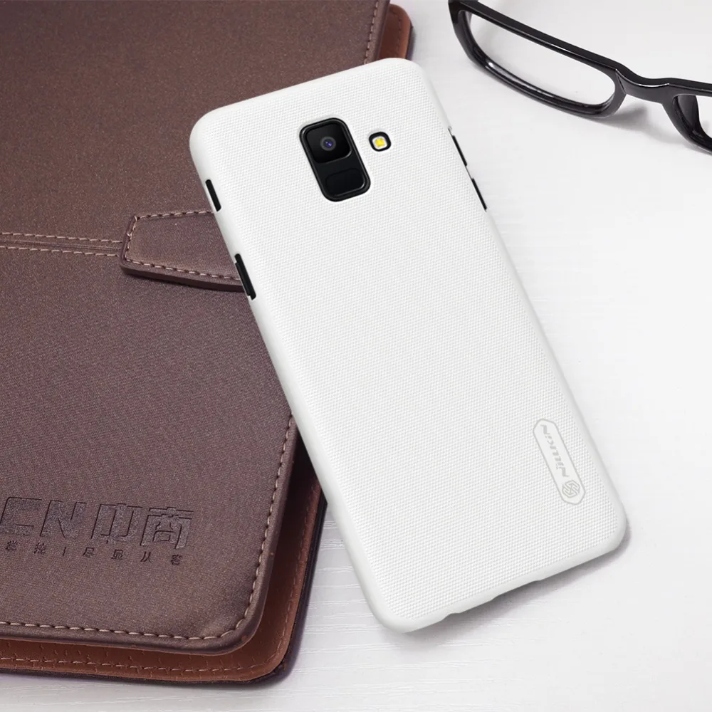 Чехол для samsung A6 Nillkin матовый защитный жесткий чехол из поликарбоната для samsung Galaxy A6 чехол для телефона+ Защитная пленка для экрана