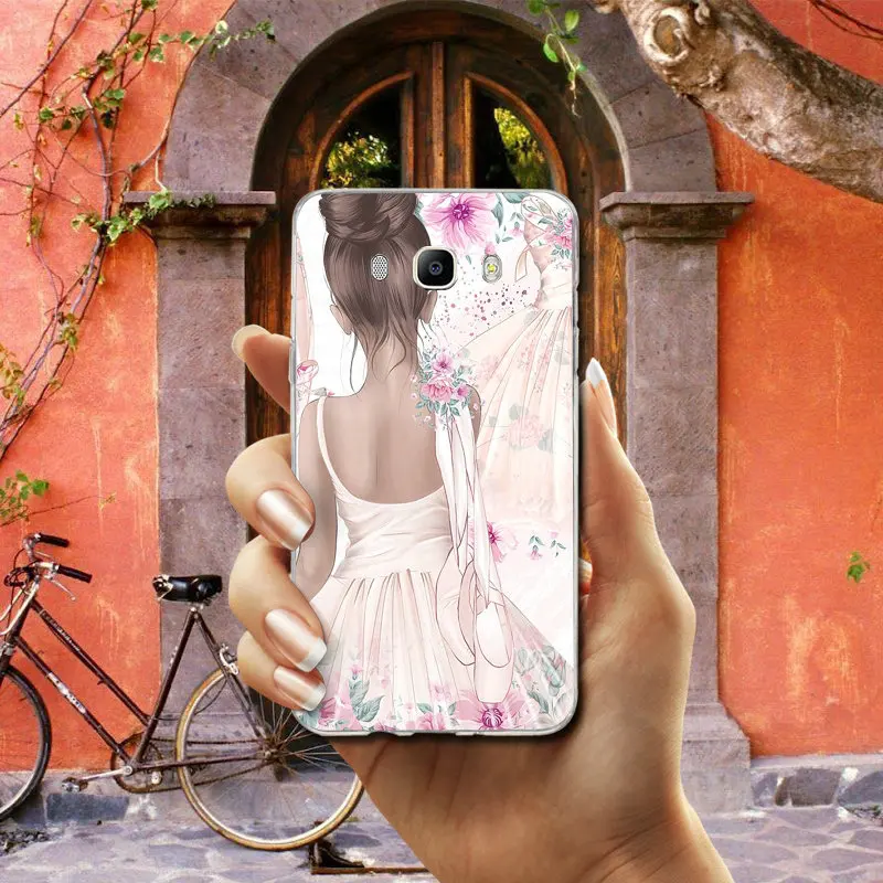 For Samsung Galaxy A3 A5 A7 J1 J2 J3 J4 J6 J5 J7 J8 2016 2017 2018 Coque Shell Soft TPU Cover Beautiful Pirate Girl Digital Art | Мобильные