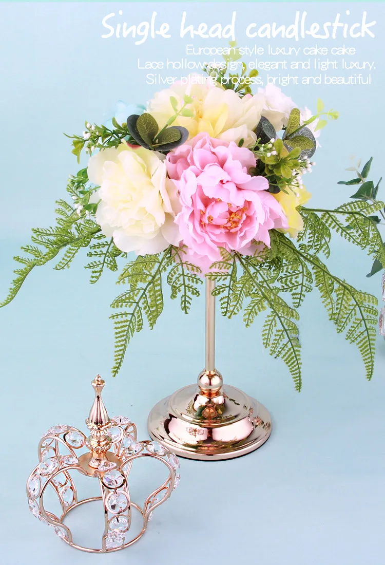 Новый Хрустальный подсвечники металлические украшения дома Юбилей подарки на