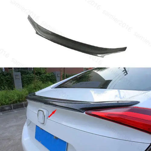 Углеродное волокно стиль задний Грузовик Дверь спойлер крыло матовый чехол для