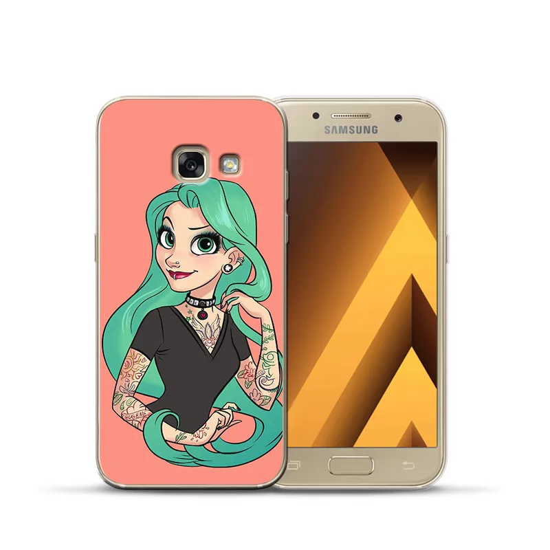 Роскошный чехол для samsung Galaxy A9 A8 A7 A6 A5 A3 эльф Русалка Белый снег чехол с принцессой чехол силиконовый чехол