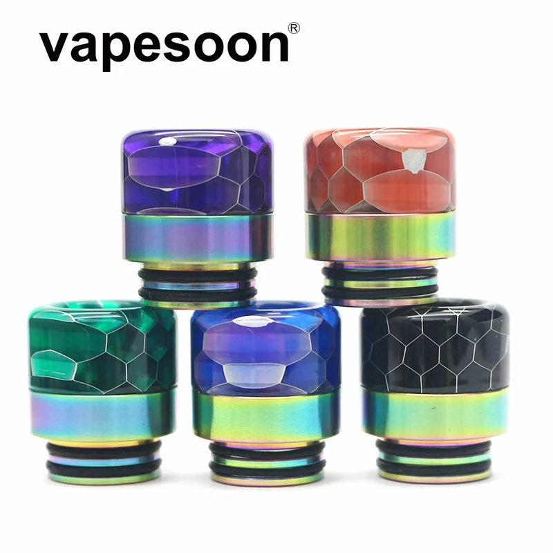 

Colorful Cobra Snake Skin Resin 810 Drip Tip Vape Mouthpiece for e-Cigarette 810 Atomizer Fit TFV12 Prince Tank etc