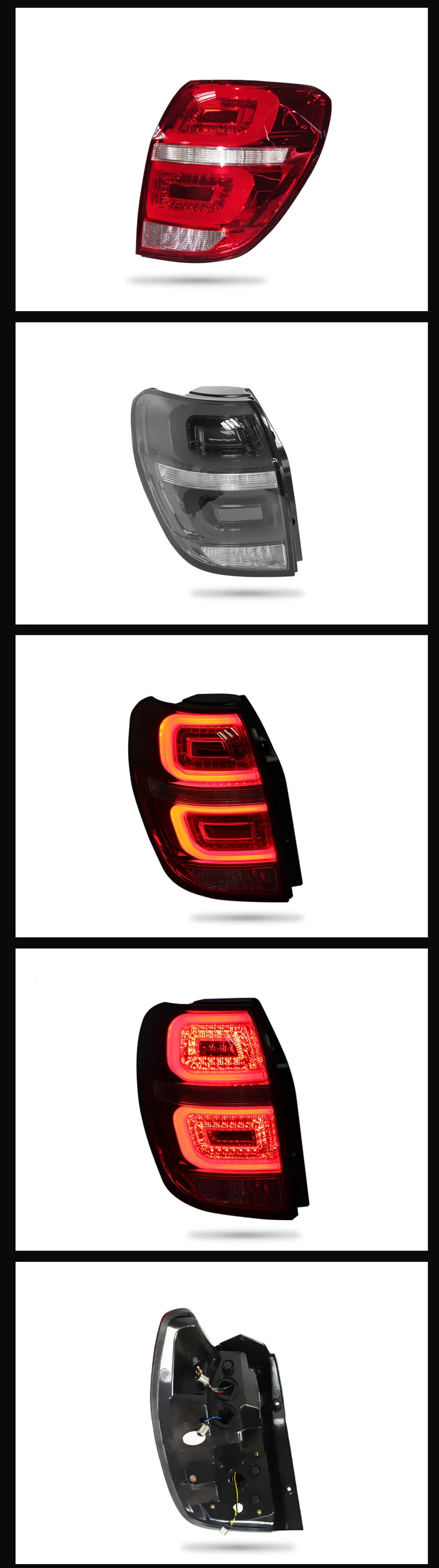 Автомобильный светодиодный фонарь светильник хвост светильник для Chevrolet Captiva 2008- задний противотуманный фонарь+ тормозной светильник+ обратный светильник+ указатель поворота светильник