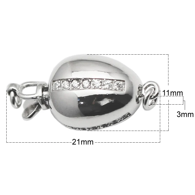 Серый Beadsnice,, серебряная застежка, ожерелье, разъем, серебро 925 пробы, браслет, аксессуары, сделанный вручную, ID35305 - Цвет: Серый