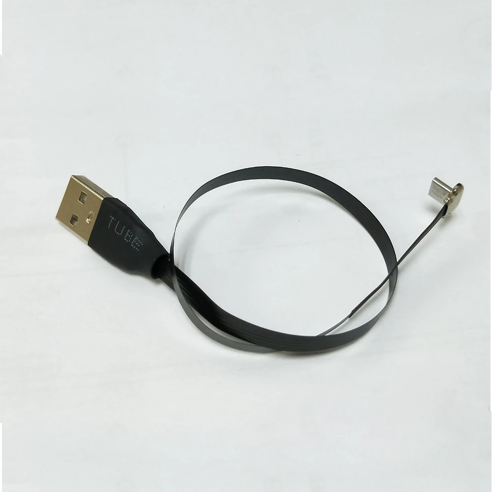 25 см плоский FPV ультра тонкий супер мягкий низкопрофильный прямоугольный Micro USB 90 градусов к usb 2,0 Мужской FPC ленточный кабель для зарядки и передачи данных