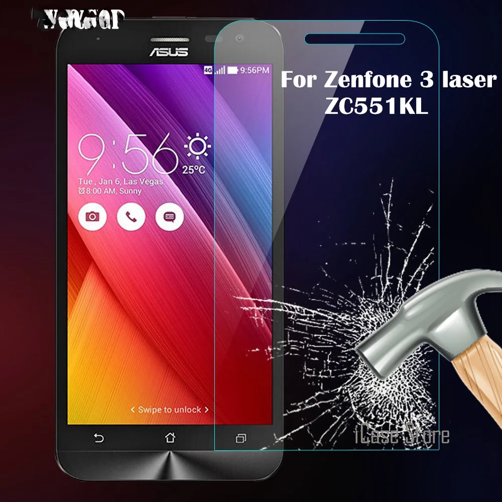 9 H закаленное стекло Премиум протектор экрана для Asus Zenfone 3 Laser ZC551KL 5 &quotдюймов Анти