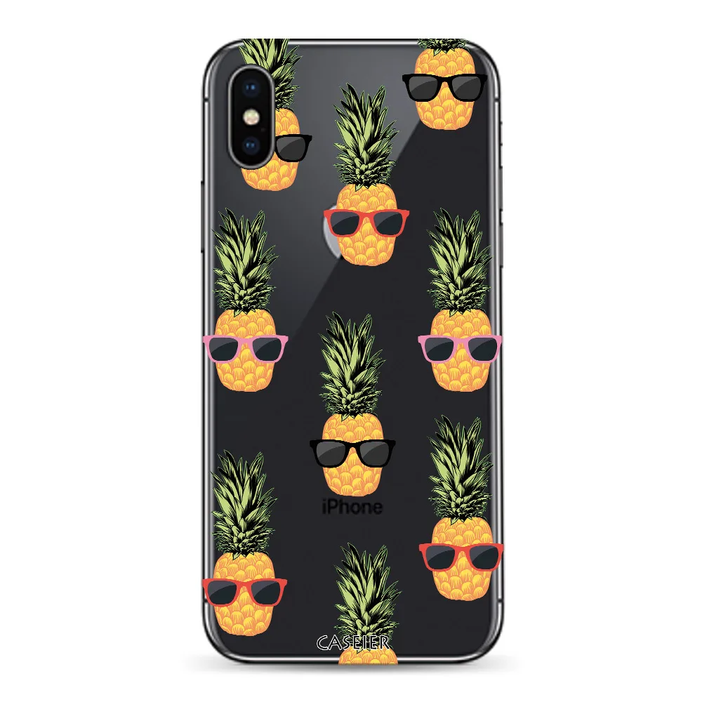 CASEIER Летний чехол с рисунком для iPhone 6 6s 7 8 Plus чехлы роскошный силиконовый X 5 5S SE