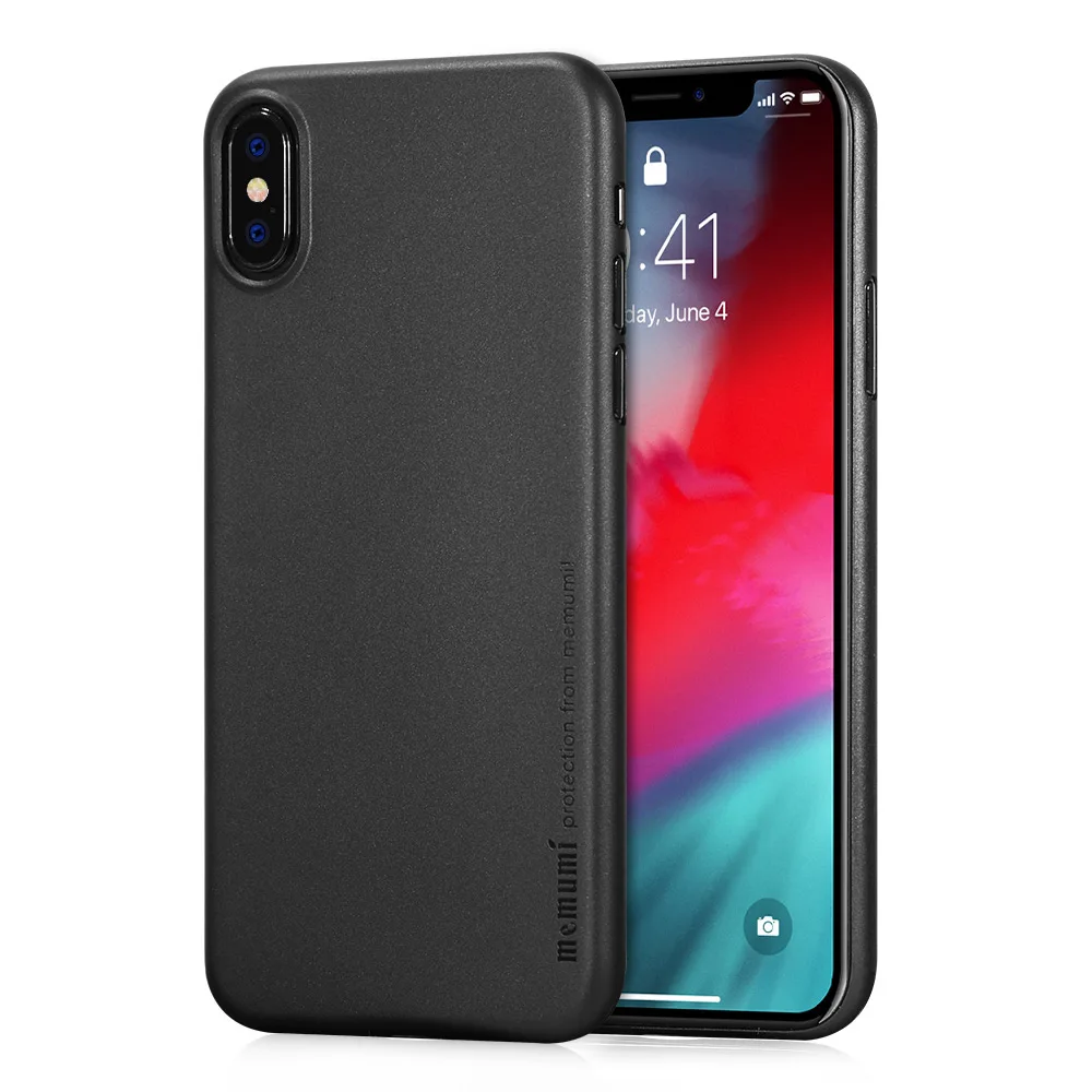 Matte Black Чехол memumi для iPhone XS Max 6,5, ультратонкий 0,3 мм PP матовый чехол для iPhone Xs Max Тонкий чехол для телефона с защитой от отпечатков пальцев - Цвет: Matte Black