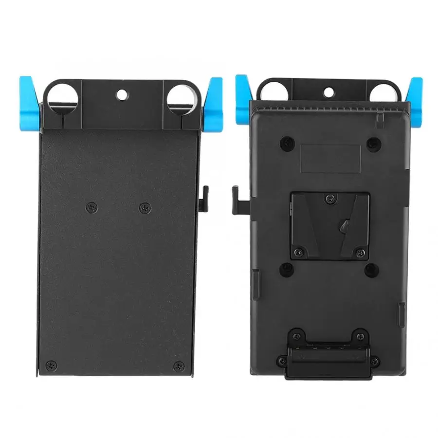 V-mount battery Plate Adapter с двойным хомутом для монитора камеры
