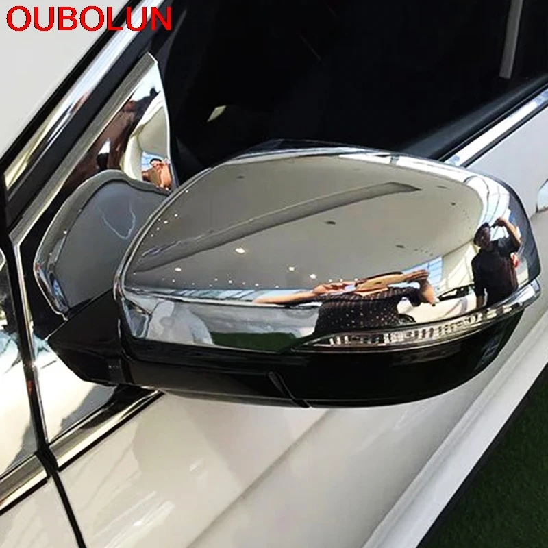 ABS хром для Fit Ford Edge 2015 заднего вида боковой двери зеркальная Обложка отделка