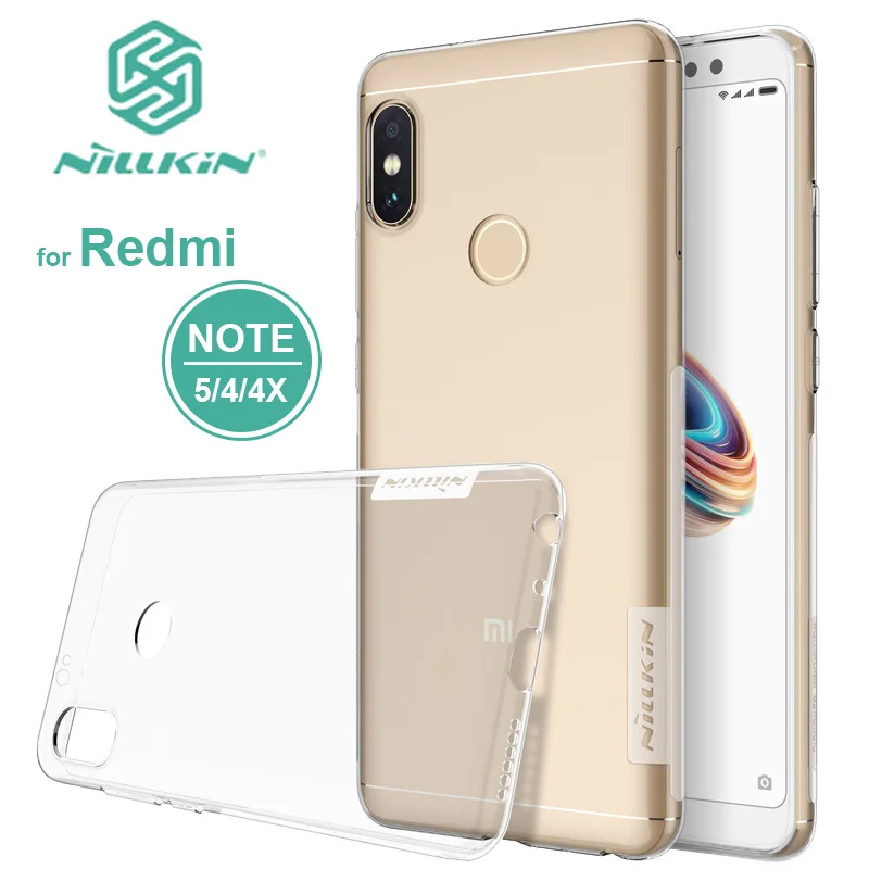 Ультратонкий чехол Nillkin из ТПУ для Xiaomi Redmi Note 5 Pro 0 6 мм силиконовый 4 4X 2|cover case for