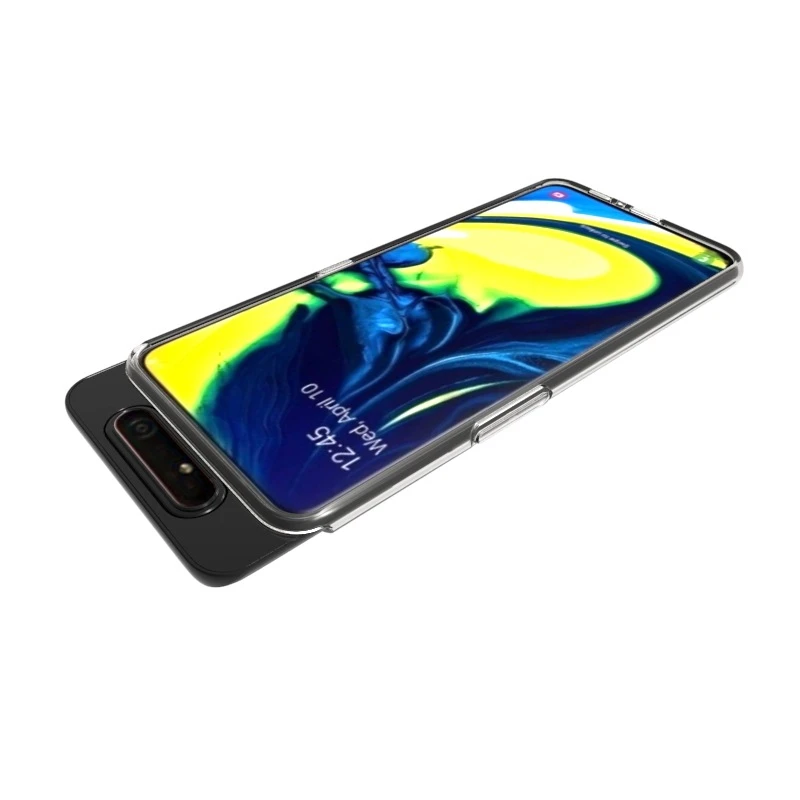 MAKAVO Премиум ТПУ чехол для Samsung Galaxy A80 тонкий прозрачный силиконовый мягкий