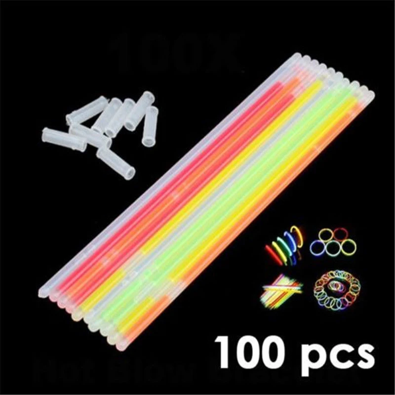 100 шт. светящиеся палочки 20 см разные цвета|party color|festival lightscolors light |