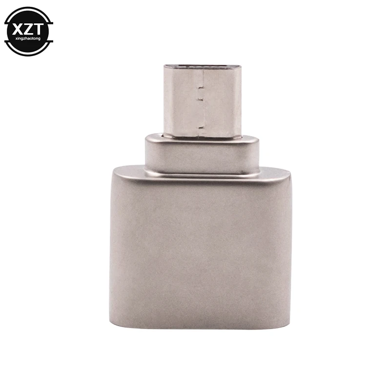 Micro USB 2 0 OTG Устройство для чтения карт памяти телефона Алюминиевый адаптер