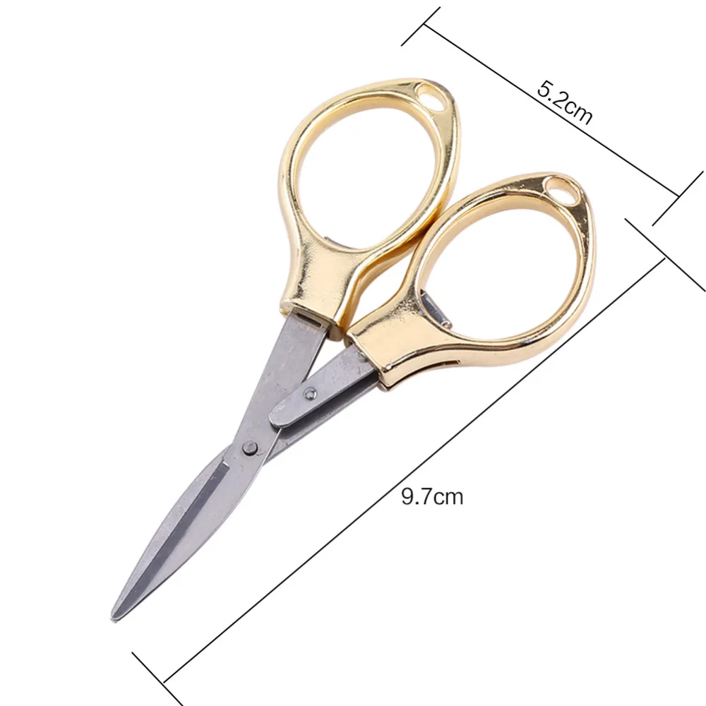 Складные ножницы для шитья мини рукоделия 9 7 см * 5 2 резки бумаги из нержавеющей