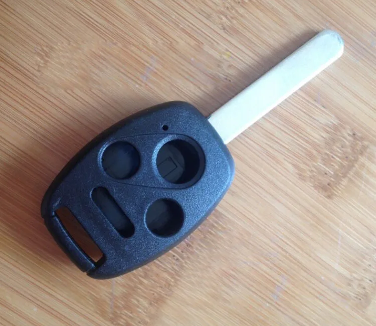 3 + 1 кнопочный корпус дистанционного ключа для HONDA ACCORD FIT с необработанным лезвием