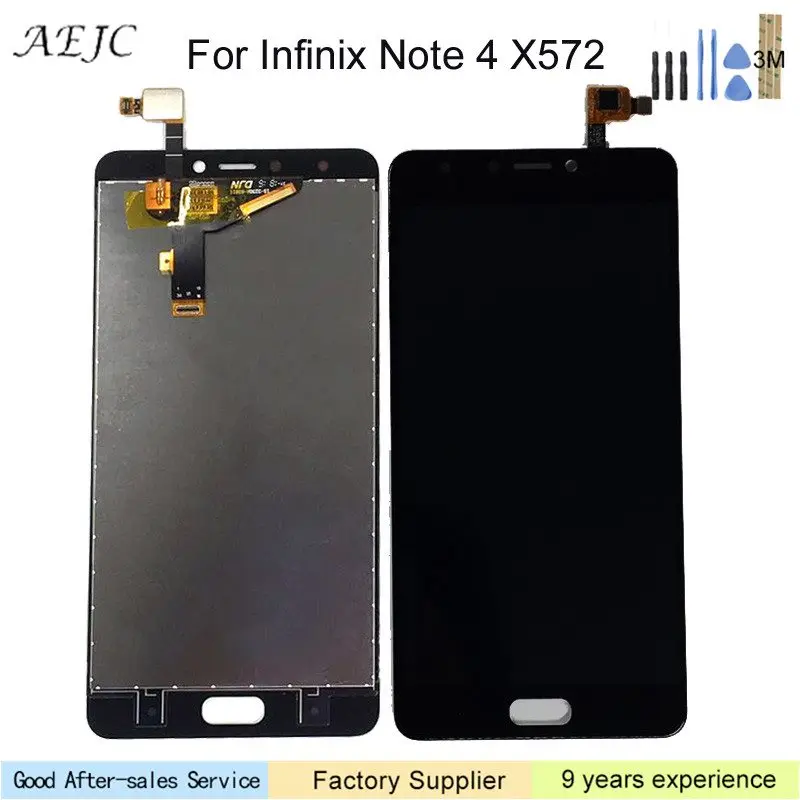 Для Infinix Note 4X572 ЖК дисплей с кодирующий преобразователь сенсорного экрана в сборе