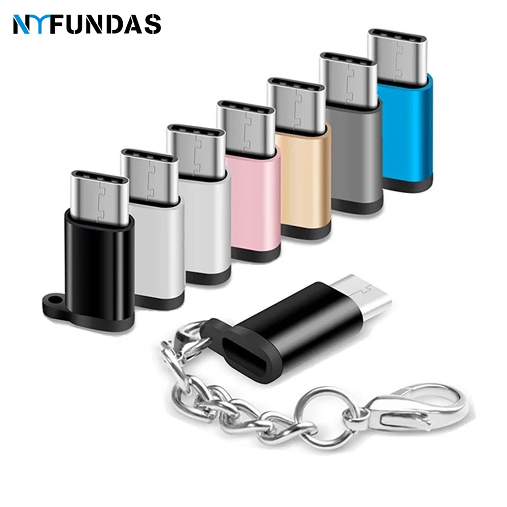 Адаптер Micro USB типа C для Samsung Galaxy S10 S9 S8 Plus S10E Huawei P30 P20 pro One 7 usbc NYFundas|Переходники и