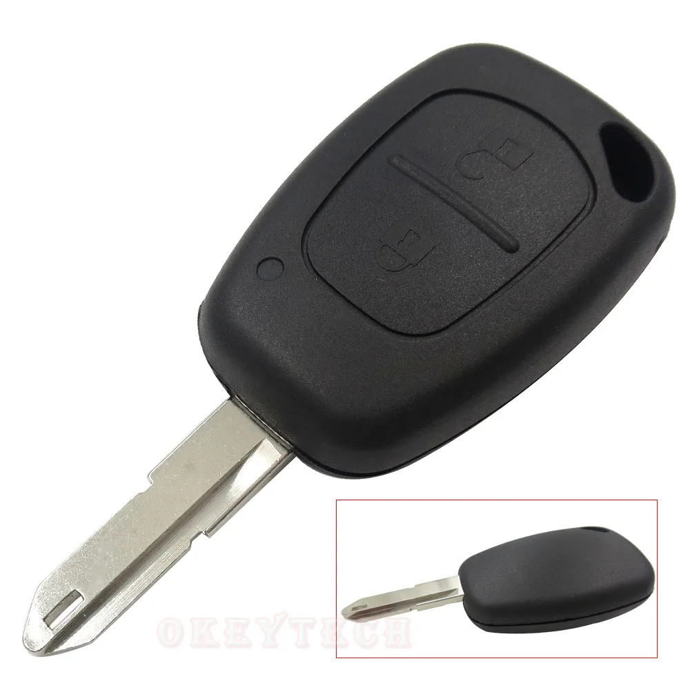Okeytech 2 кнопки 2015 Новый 206 дистанционный ключ для Renault Vauxhall Traffic Master Vivaro Movano Kangoo ID46