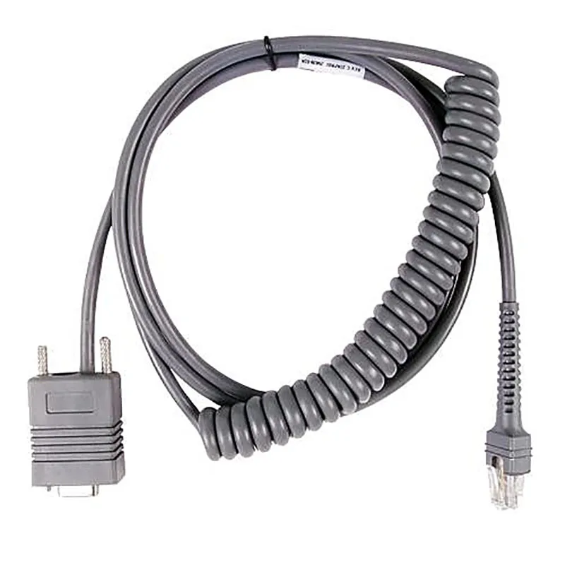 Новый LS2208 Сканер 3 м RS232 Com спиральный кабель для Motorola Symbol LS4208 DS6708 Li2208 считыватель