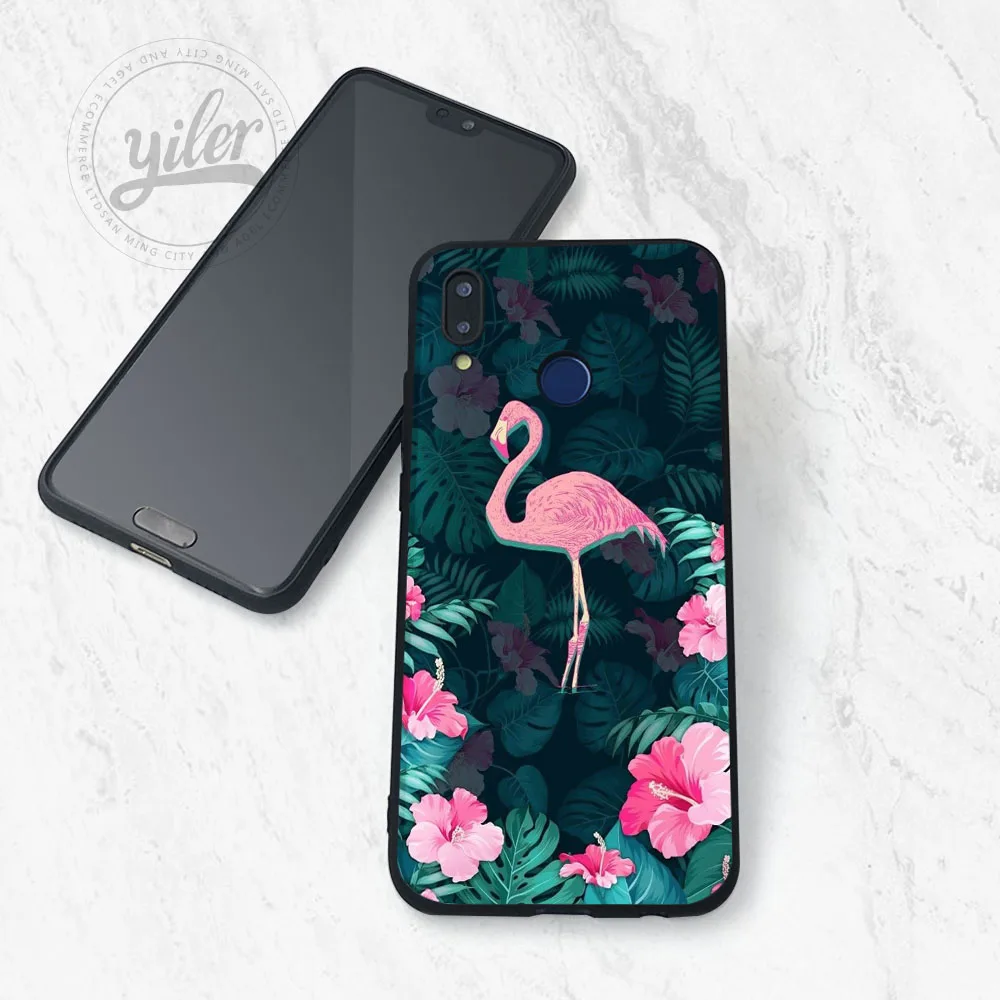 Чехлы для Huawei NOVA 3 3i чехлы с фламинго цветком P30 20 lite Pro чехол P Smart 2019 P10 Plus P9 2017 |