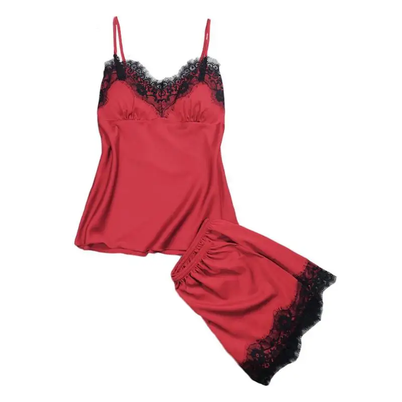 Элегантные женские 2 шт. сексуальное эротическое слинг комплект пижамы кружева