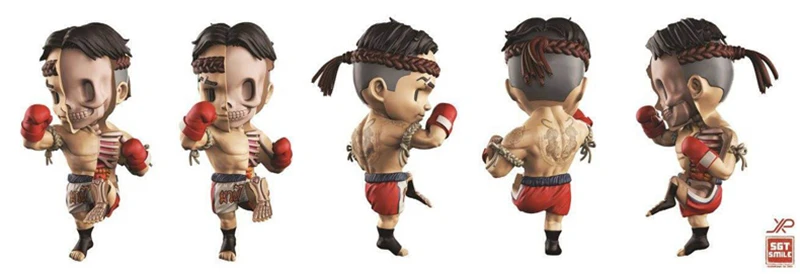 

Red boxer 4D XXRAY master Mighty Jaxx Jason Freeny anatomy Cartoon ornament