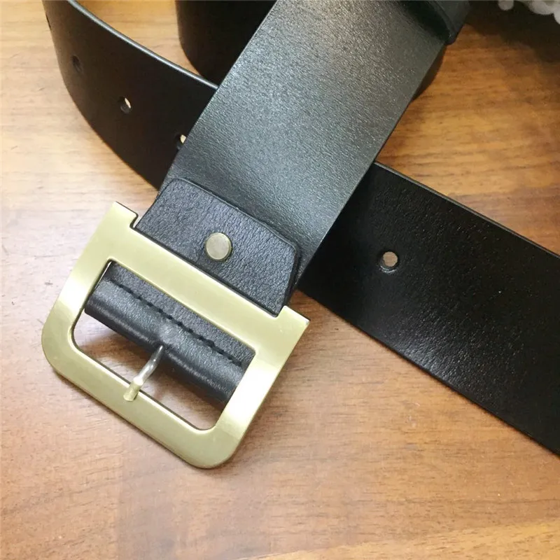 Ремень из натуральной кожи с металлической медной пряжкой 2019 см 100 | Ремни