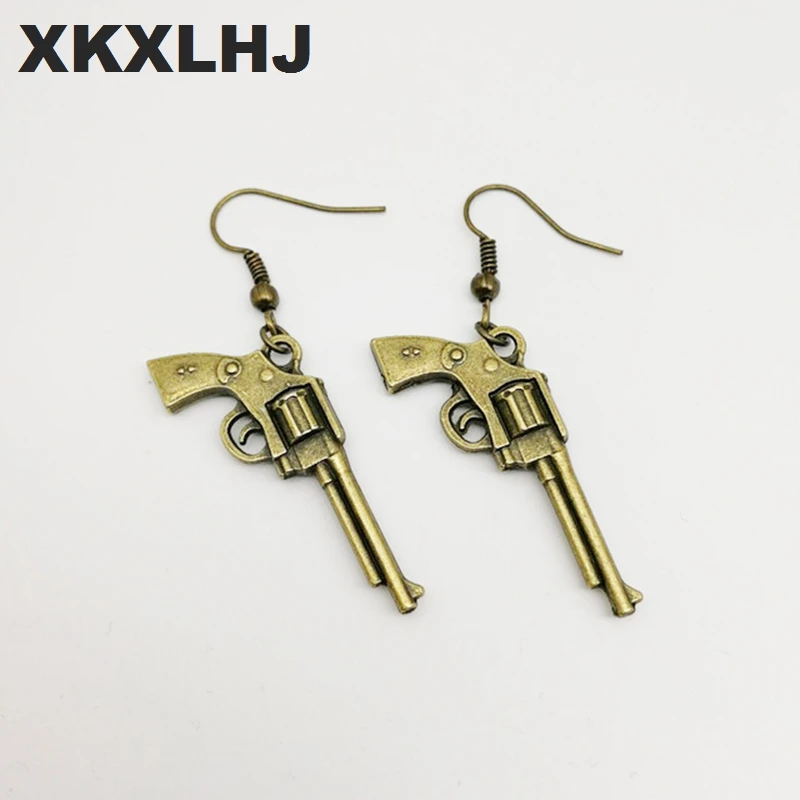 XKXLHJ новые готические металлические серьги с пистолетом захватные