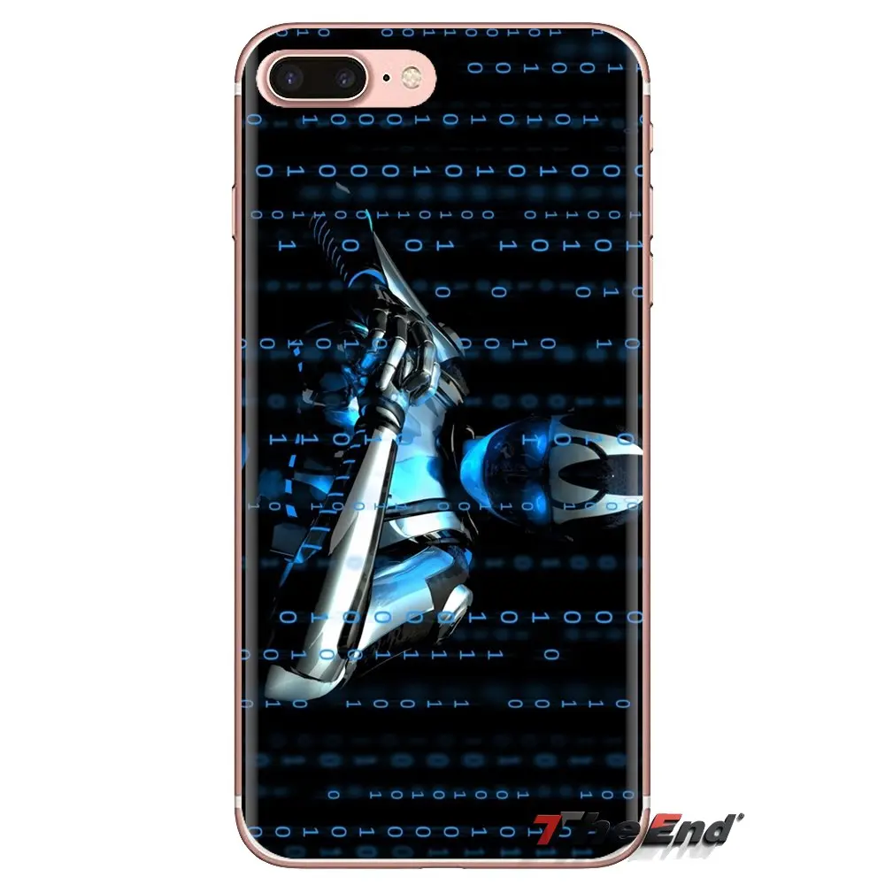 Robot Wallpapers Art Transparent Soft Shell Covers For iPod Touch Apple iPhone 4 4S 5 5S SE 5C 6 6S 7 8 X XR XS Plus MAX |