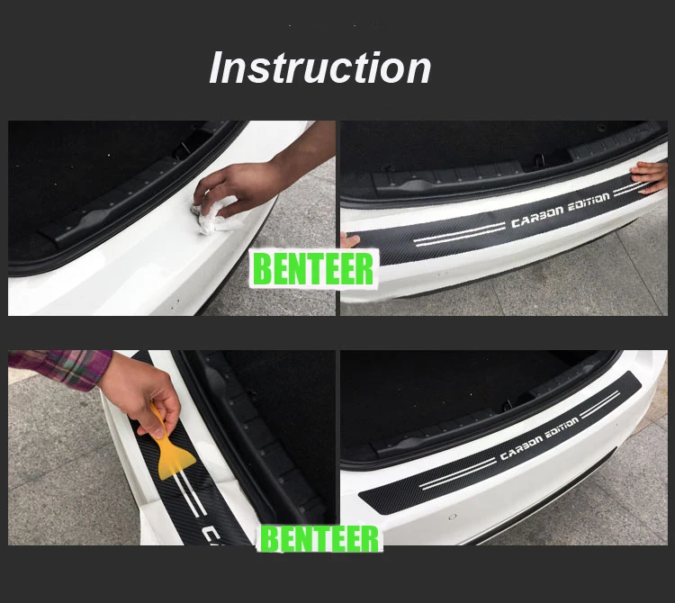 

Carbon Fiber Car Bumper Protection Sticker For Kia Rio Rioxline Ceed Stinger Venga Sportage R