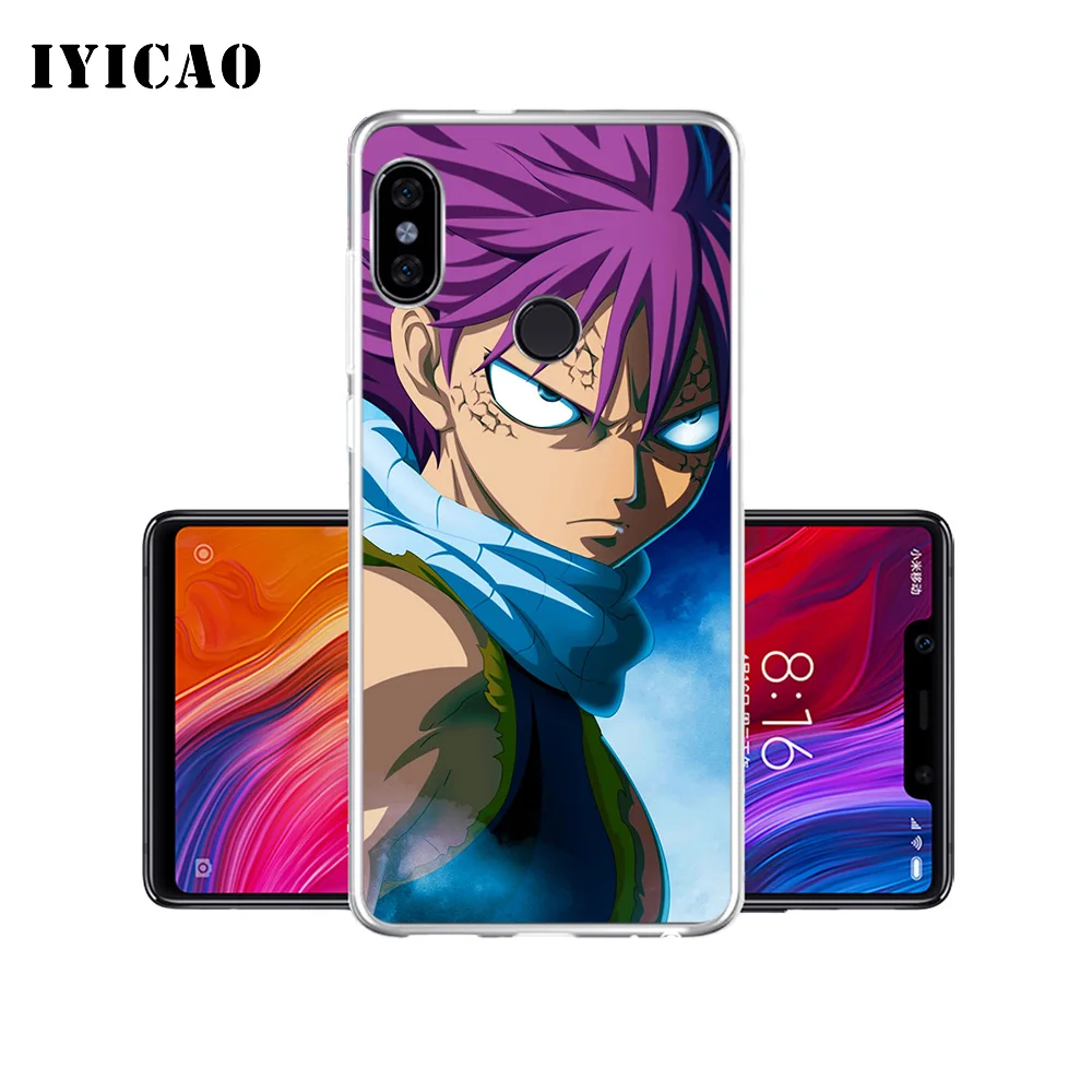 Мягкий силиконовый чехол для телефона IYICAO Natsu Dragneel Fairy Tail Xiaomi Mi 9 8 SE 6 A1 A2 Lite F1 MIX2S MIX3