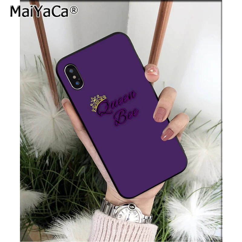 Силиконовый чехол MaiYaCa King Queen Crown из ТПУ для Apple iPhone 8 7 6 6S Plus X XS MAX 5 5S SE XR | Мобильные