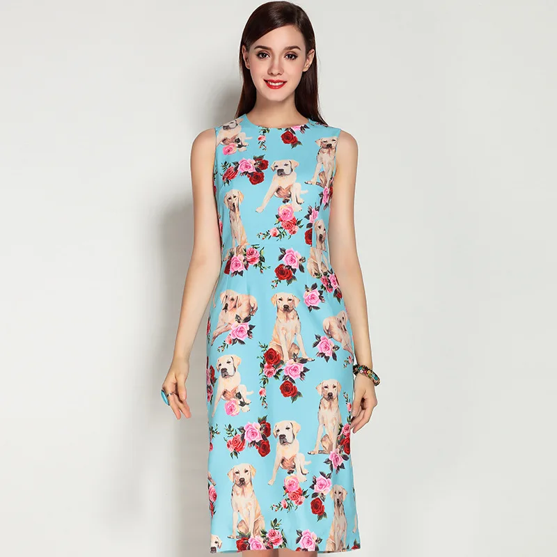 Женское платье футляр с круглым вырезом без рукавов|dress fashion women|dress womendress women |