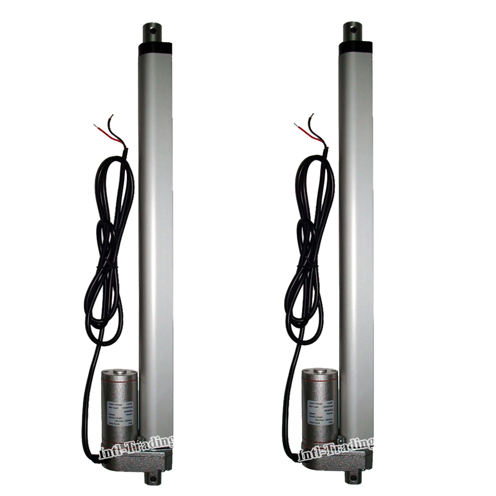 Набор из 2 шт. 12 В постоянного тока 14 &quotэлектрический линейный привод 1500N = 150 кг