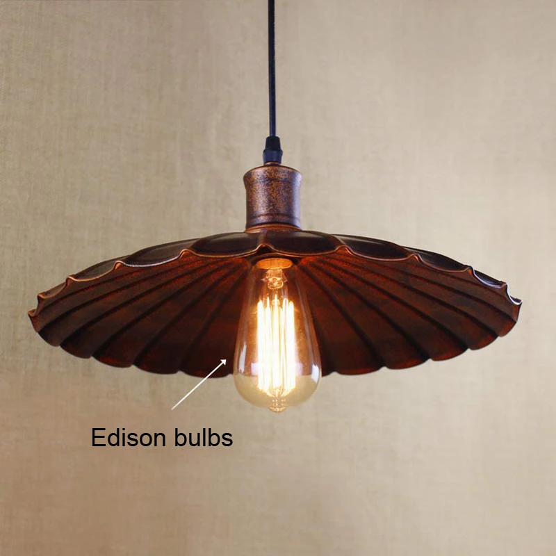 Ретро подвесной светильник/Эдисон простая винтажная металлическая крышка лампа