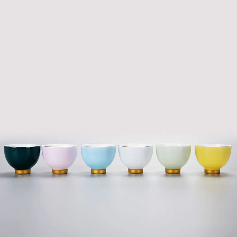 

The Rainbow Below Love Kung Fu Tea Cup Cup Gold Ceramic Masters Cup Tea Bag Mail Cup Special Offer A