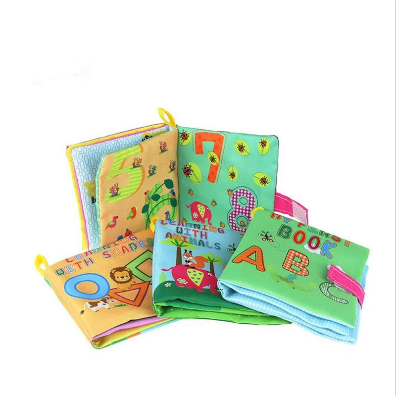 

Baby Soft Cloth Books Rustle Sound Colorful Cartoon Animal Digital Infant Educational Toy Kids Christmas Birthday Gifts NBB0291
