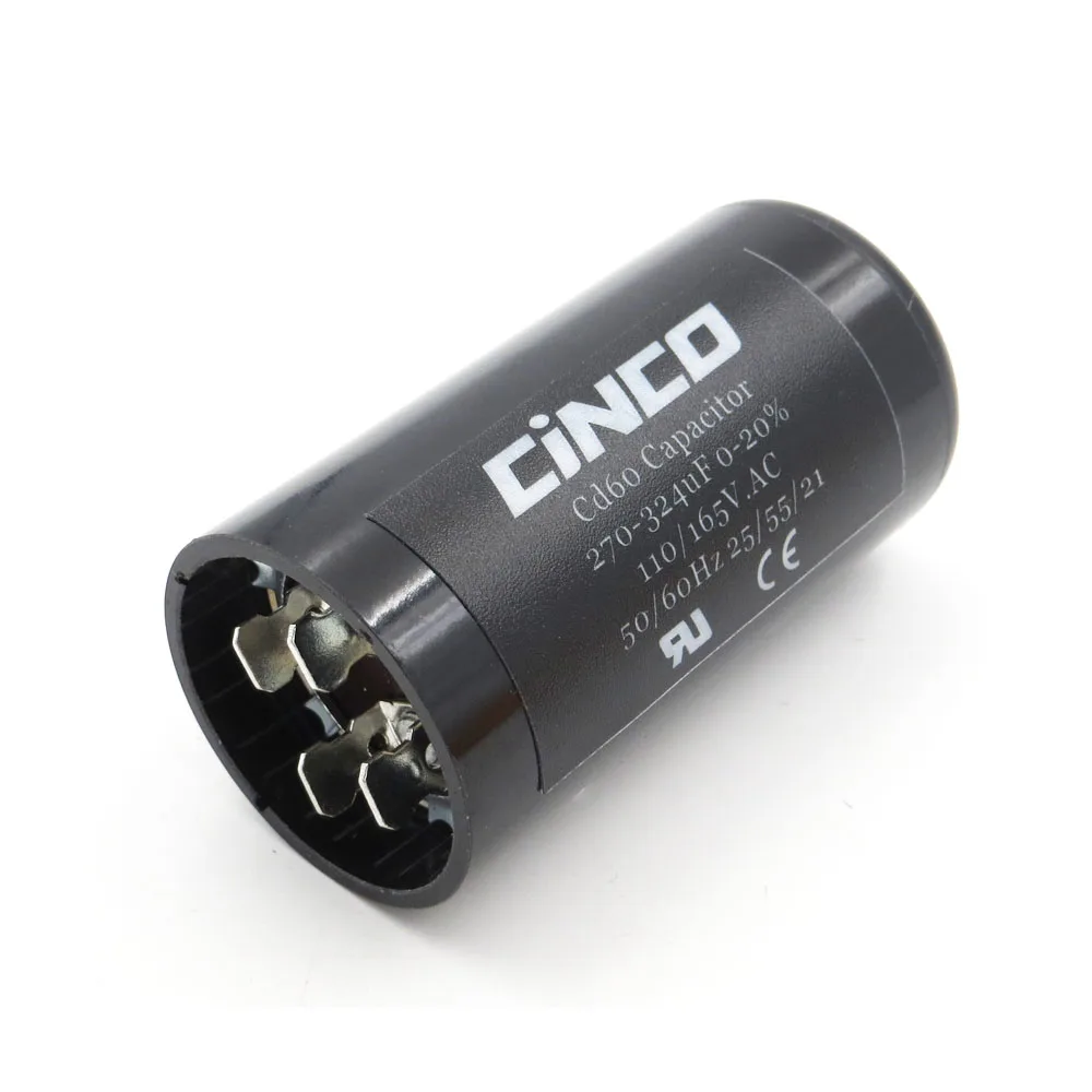CD60 моторный запускаемый конденсатор 270 324 мкФ 110V 125V 165V mfd uf mf компрессор вентиляции