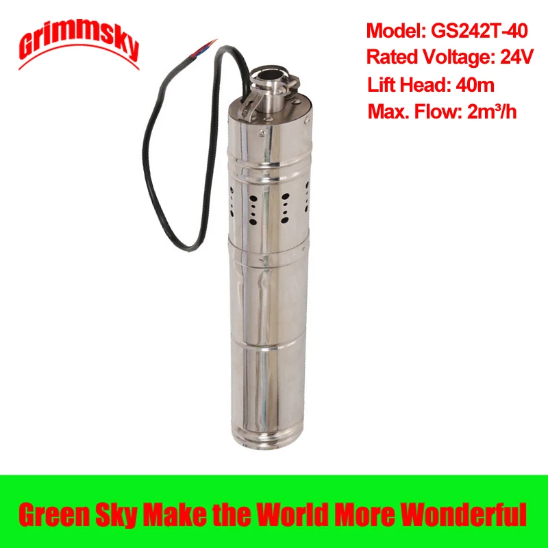 2 м 3/ч 40 подъемная головка 284 Вт 24 В постоянного тока 3 дюйма Встроенный MPPT