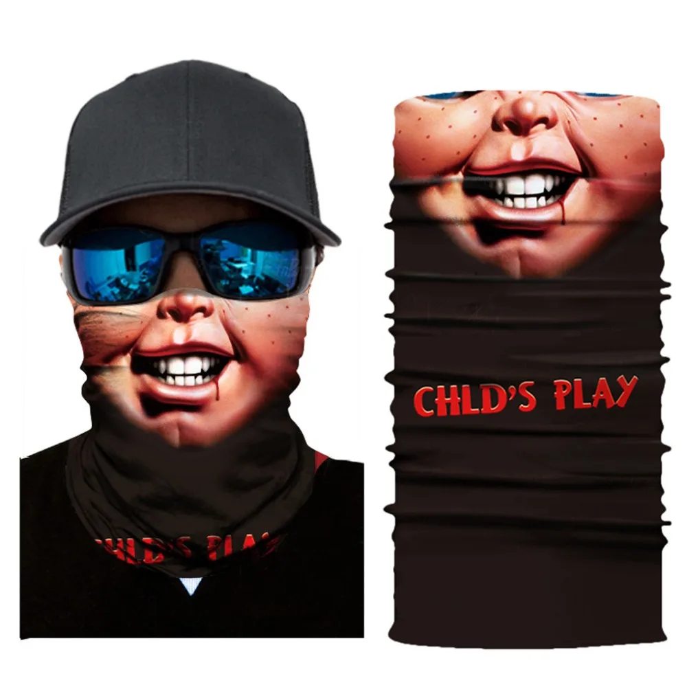 Мотоциклетный головной платок для шеи теплая маска лица с черепом лыжная