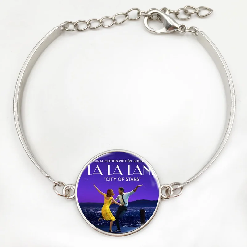 New Fashion Ladies Long Chain LA LAND Necklace Jewelry Glass Cabochon Princess Pendant For Girls CITY OF STARS | Украшения и